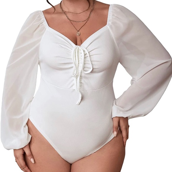 🆕 Deep V Neck Button Dress| XL| 💚 0X Body suit included for styling 🏷️ - Picture 4 of 7